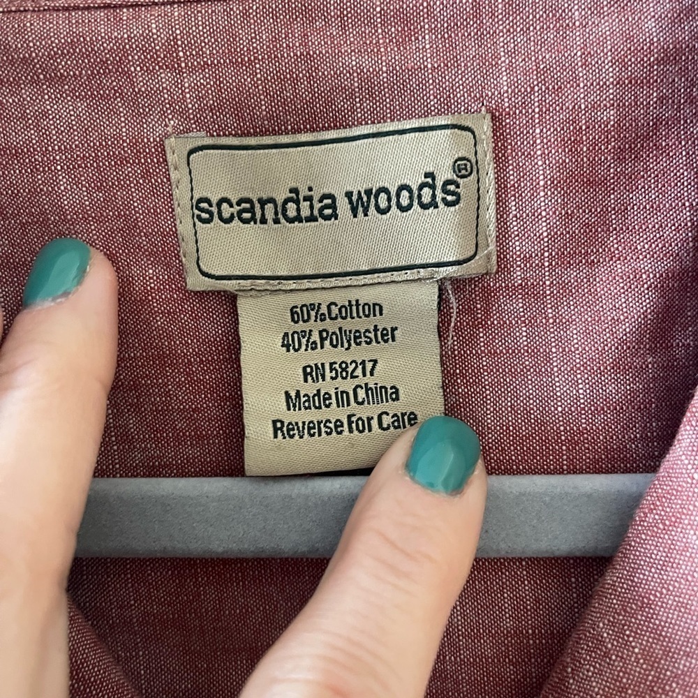 Scandia Woods zipper shirt • Mens large - Picture 4 of 4